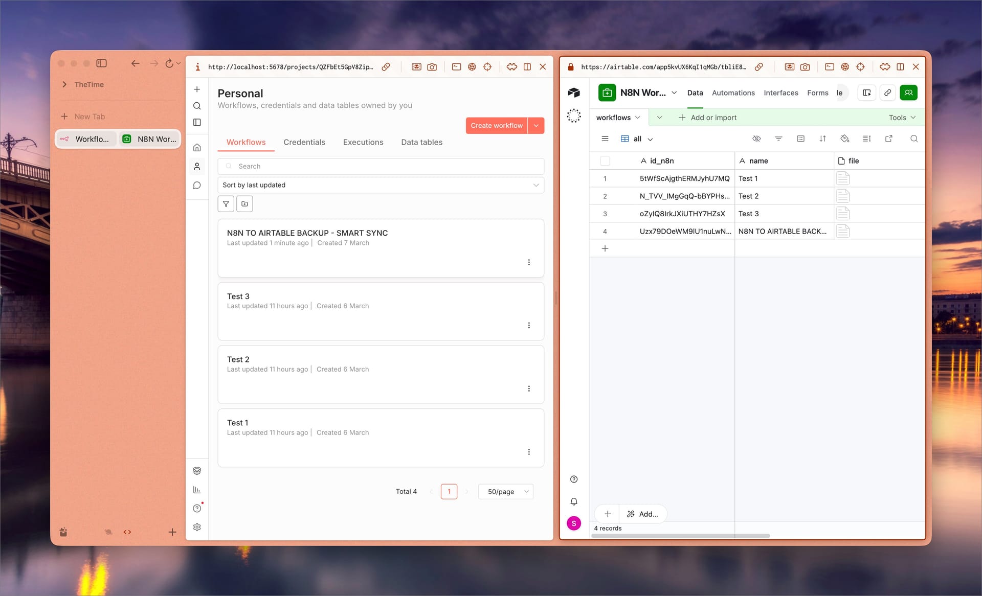 Backup N8N Workflows Lên Airtable — Smart Sync Tự Động