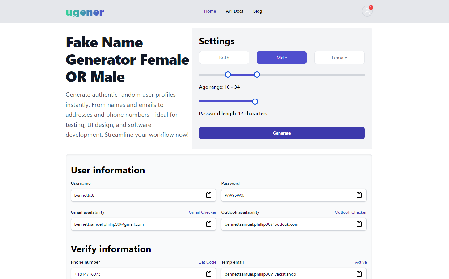 Random User Generator