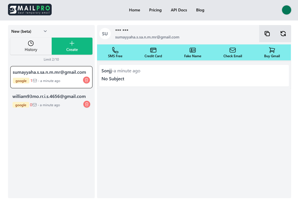 Temporary email tools